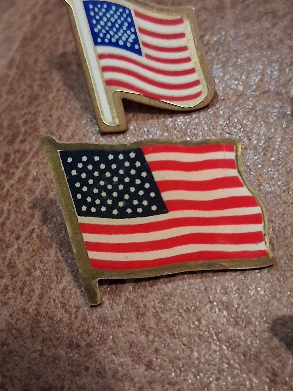 Patriotic U.S Coast Guard American Flag Lapel Pin - Red, White & Blue
